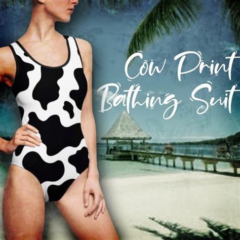 Cow Print Bikini Cow Print Bathing Suit Official Merch Cl Cow