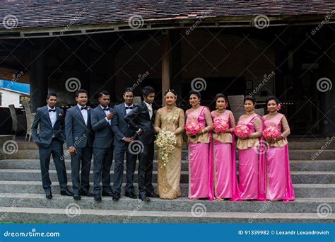 Sri Lankan Couple Wedding Day Editorial Photography Image Of Board