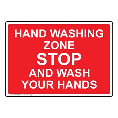 Handwashing Wash Hands Sign Hand Washing Zone Stop Wash Your Hands