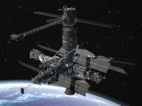 Mir Space Station Complex 3d Model By Squir