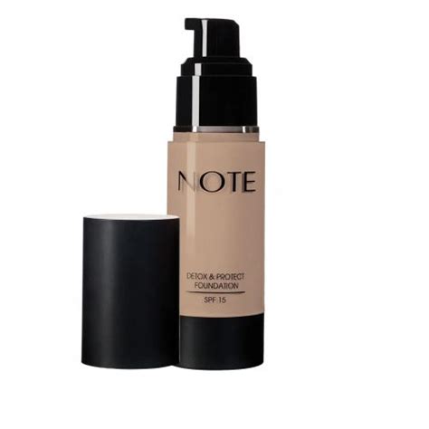 Note Detox And Protect Foundation Spf 15 100 Cashmere Beige 35ml