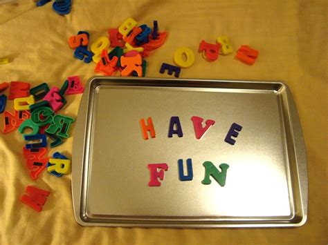 Magnetic Letter Fun If You Have A Little One Learning Their Abcs Or