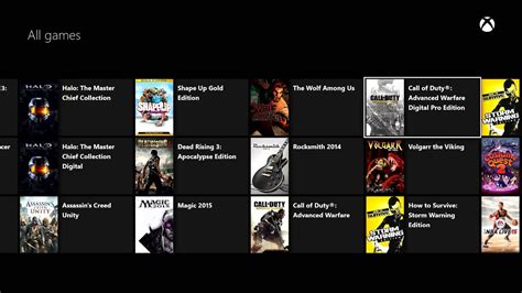 The Great List of XBOX One titles as of 12-4-2014 - YouTube