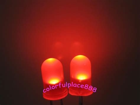 1000pcs 5mm Red Bright Diffused Led 5k Mcd Leds Red Lens Lamp Light