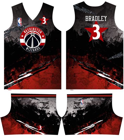 Washington Wizards Full Sublimation Design Jersey Design Basketball Uniforms Design