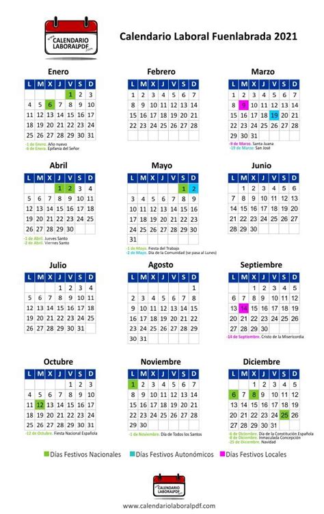 Calendario Mar 2021 Calendario Laboral Getafe 2021