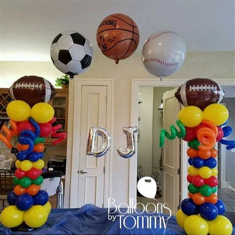 7 Best Sports Balloon Decor Images On Pinterest Balloon Balloon
