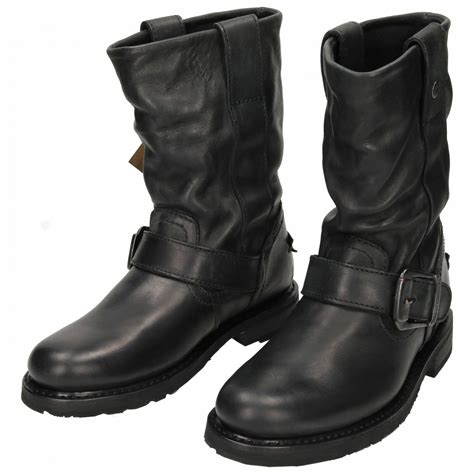 Dresses, jackets, sneakers, bags, accessories Harley Davidson Mid Calf Boots Leather adjustable buckle ...