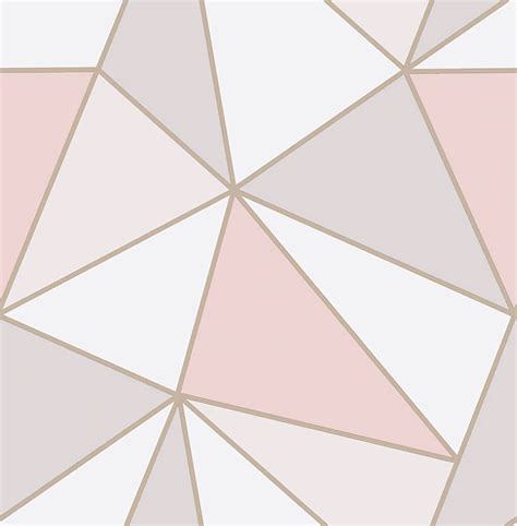 11 Apex Rose Gold Geometric Wallpaper 2022