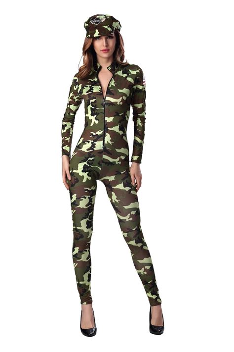 Sexy Adult Women Army Uniform Costume Sexy Party Costumes Soldier Women