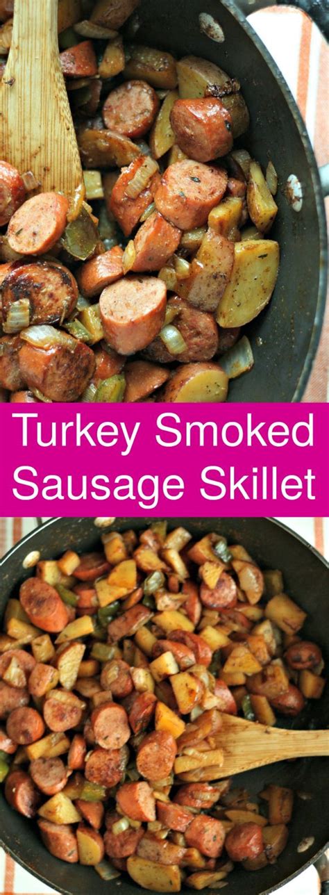 Cut sausage into ½ slices; Looking for an easy dinner? This Turkey Smoked Sau ...