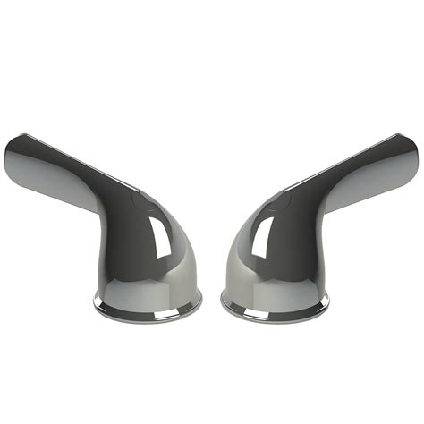 Some have a cover plate, which can be pried off with a small. Lever Faucet Handles for Delta Lavatory in Chrome ...