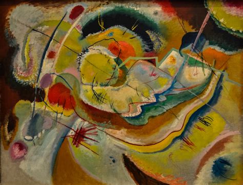 Vasily Kandinsky Little Painting With Yellow Improvisation 1914 At