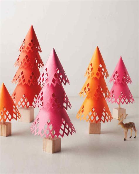 Pretty Paper Forest Easy Christmas Crafts Martha