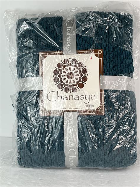 Chanasya Super Soft Textured Knit Throw Blanket With Tassels Decorative
