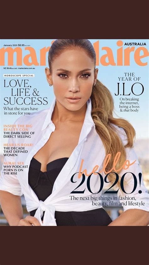 Jennifer Lopez For Marie Claire Australia January 2020 Marie Claire