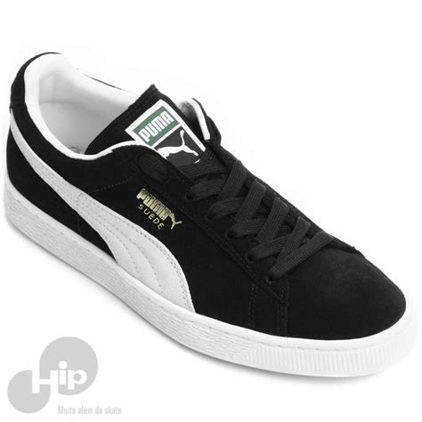 Tênis Puma Suede Classic Preto E Branco Loja Hip