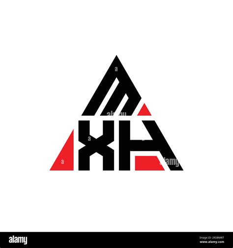 Mxh Diseño De Logotipo De Letra Triangular Con Forma De Triángulo Mxh