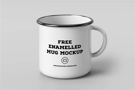 Download Free-Enamel-Mug-Mockup-01 | Mockup World HQ