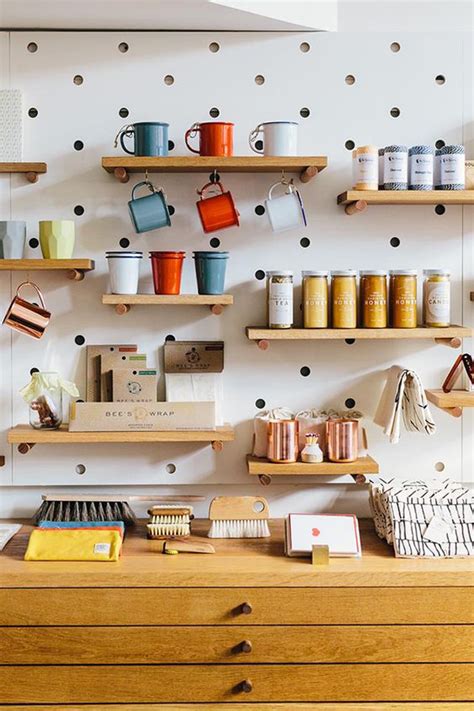 Smart Pegboard Wall Storage For Small Kitchen Homemydesign