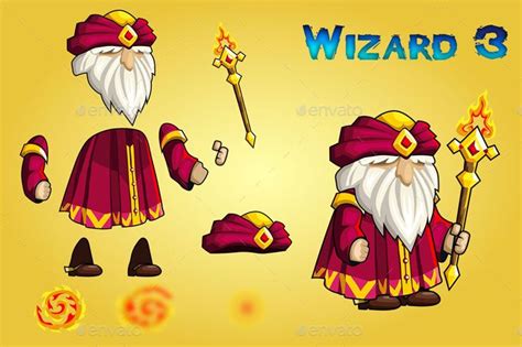 Wizards 2d Game Character Sprite Sheet Fantasy Wizard Game Character