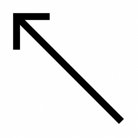 Arrow Diagonal Left Minimalist Up Icon Download On Iconfinder