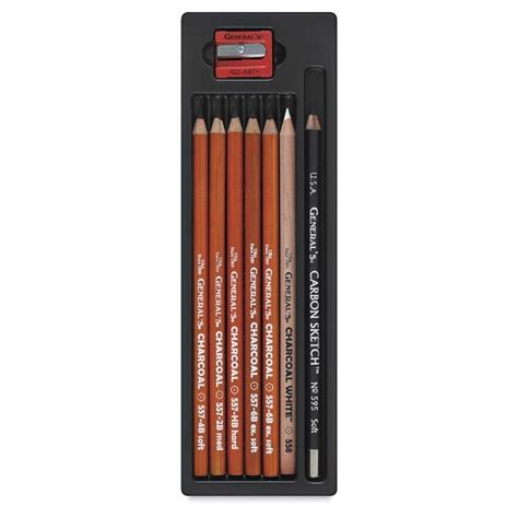 Generals The Original Charcoal Drawing Pencil Set Of 8