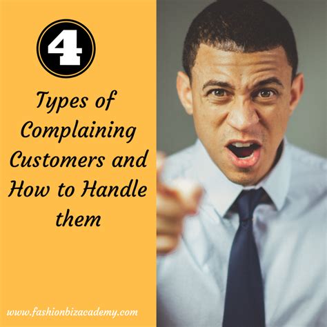 4 Types Of Complaining Customers And How To Handle Them Fashion Biz