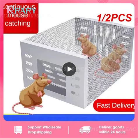 12pcs Large Space Non Toxic Rat Trap Cage Safe Household Continuous