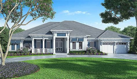 Florida House Plan With Detached Bonus Room 86017bw Architectural