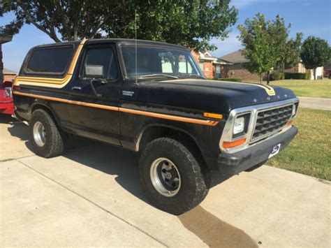 78 Ford Bronco Black Free Wheeling For Sale Photos Technical