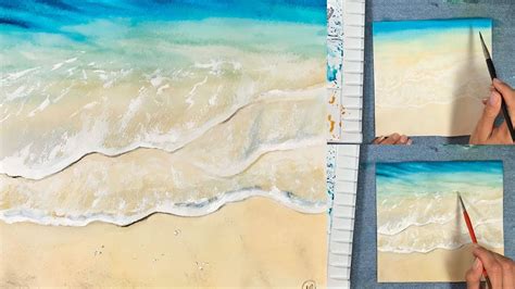 When we're using lots of different colors of liquid watercolor paint at once, we put the different colors in an ice cube tray. Easy Waves Watercolors Painting Tutorial - YouTube