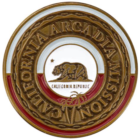 California Arcadia Commemorative Mission Pin