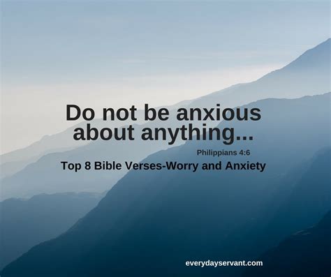 Top 8 Bible Verses Worry And Anxiety Everyday Servant