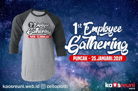 Kaos Employee Gathering Puncak Sablon Dan Desain Kaos Gathering Online Kaos Reuni Online