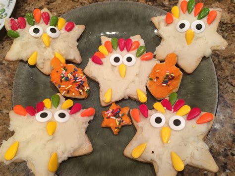 Turkey Stars For Thanksgivikkah Sugar Cookie Desserts Food