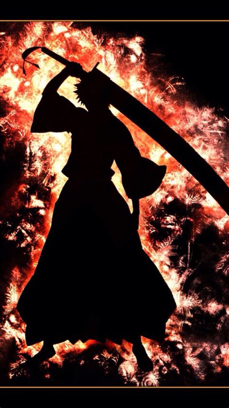 Ichigo Kurosaki Bleach Beautiful Human Silhouette