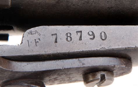 Rare Us Civil War Era Eugene Lefaucheux Manufactured Large Framed M1854