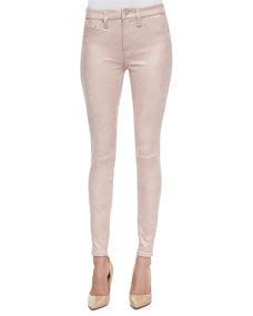 For All Mankind Seamed Faux Leather Skinny Pants