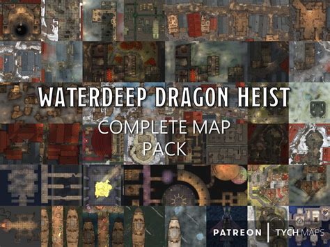 Waterdeep Dragon Heist Complete Map Collection Iamnotmyname