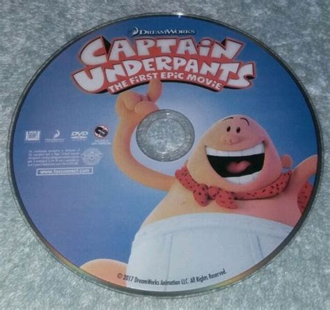 Captain Underpants The First Epic Movie Dvd Disc Only Ebay