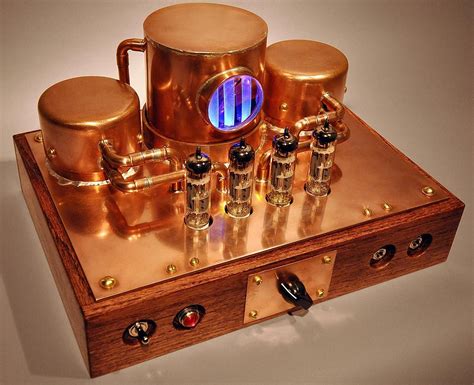 Copper Steampunk K 12g Tube Amp Kit Diy Audio Projects Steampunk