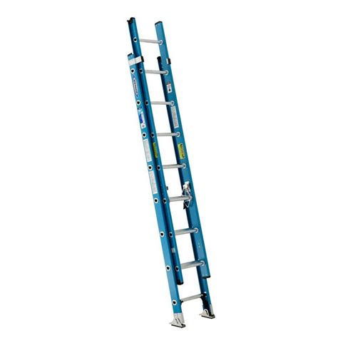 Werner 28 Ft Aluminum Extension Ladder With 250 Lb Load Capacity Type