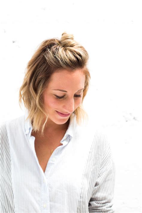 Blunt Bob Hairstyles: Half-Up Top Knot - Advice from a ...