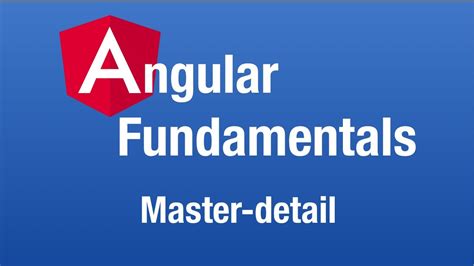 Angular Creating Master Detail Views With Route Params Youtube