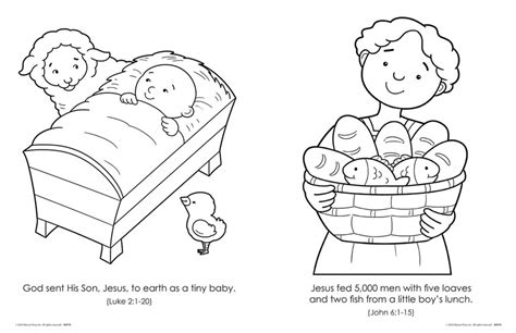 2 Fish And 5 Loaves Coloring Pages / 35 Loaves Of Bread Coloring Pages