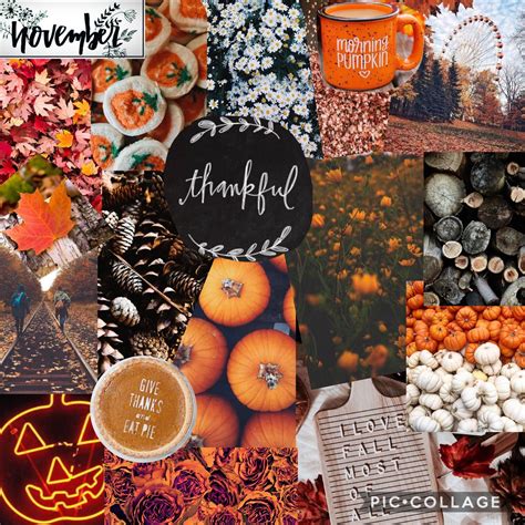 November aesthetic collage | Thanksgiving wallpaper, Thanksgiving
