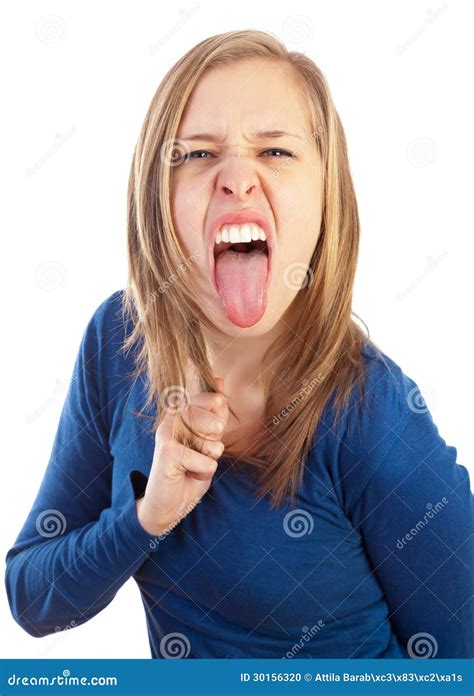Tongue Out Stock Photography 30156320