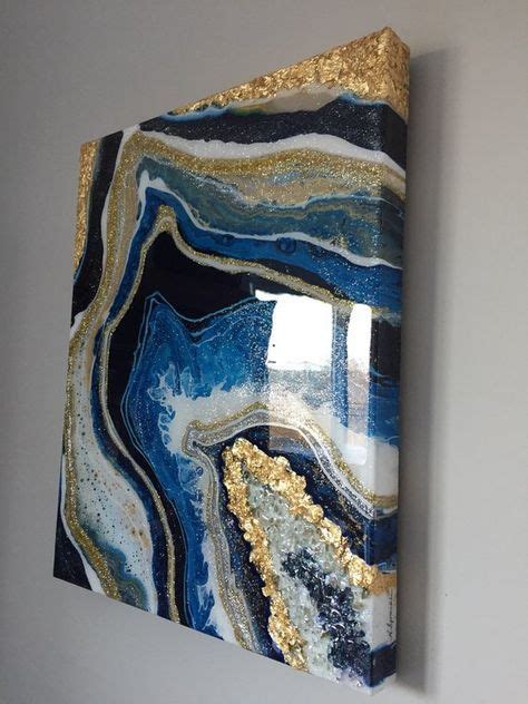 With thousands of canvas and framed art prints to choose from, you're bound to find the perfect affordable art for your space online at icanvas. Geode painting 16"x20" made-to-order custom acrylic pour ...