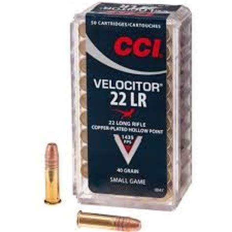 Cci 22lr Ammunition Copper 22 Cci925cc 21 Grain Copper Hollow Point 50